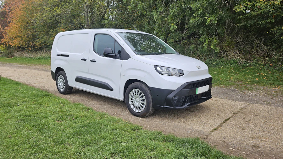 White delivery van